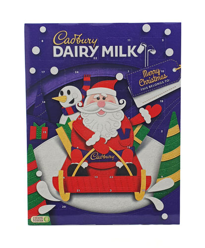 Cadbury Dairy Milk Christmas Chocolate Advent Calendar, Adventskalendar 90g