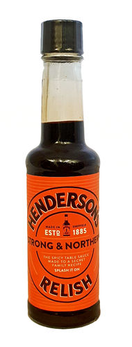 Henderson's Relish, Spicy Yorkshire Sauce, Würzsauce, Vegetarisch, 284ML