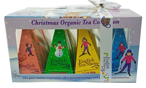 English Tea Shop Organic Christmas Tea Collection, Teebeutel, 12 x 2g