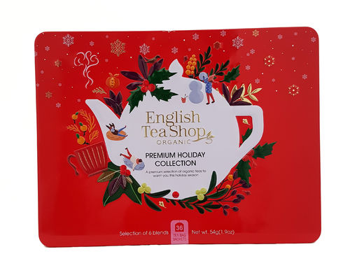 English Tea Shop Organic Premium Holiday Collection Gift Tin 36 Teabags 54g