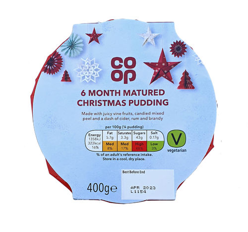 Co-op 6 Month Matured Christmas Pudding 400g