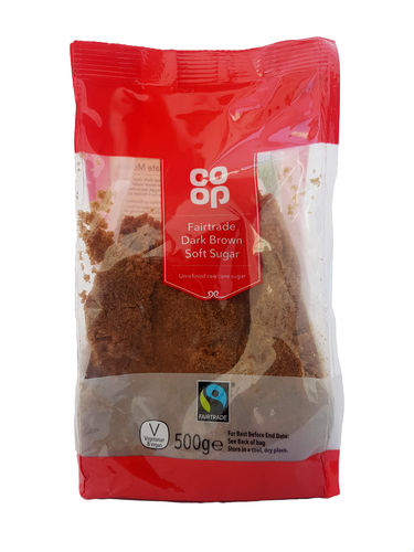Co-op Fairtrade Dark Brown Soft Sugar 500g