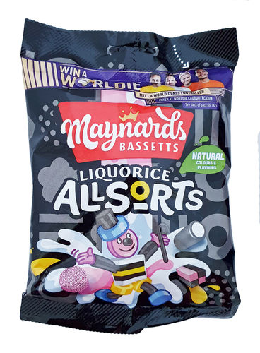 Maynards Bassetts Liquorice Allsorts Sweets Bag 190g