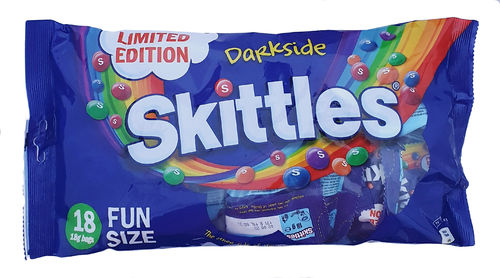 Skittles Limited Edition Darkside Sweets Fun Size Bags Multipack 18 x 18g Bags
