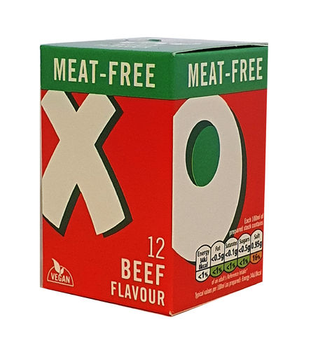 Oxo Cooks Meat Free (Vegan) Stock Cubes Beef Flavour, x 12, 71g
